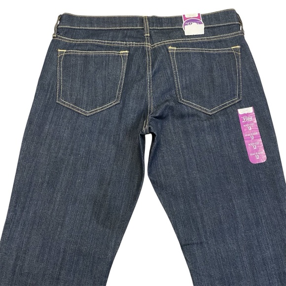 Old Navy Dark Blue/Indigo Boot-Cut Women’s Jeans Size 12 Long Mid Rise - Picture 5 of 9